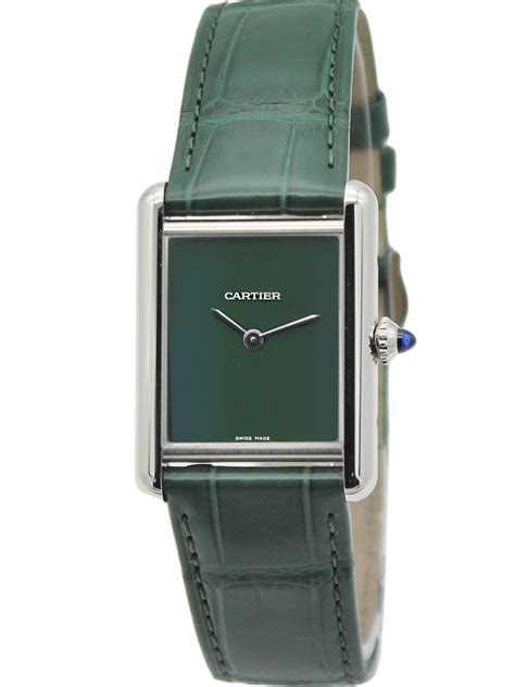 cartier tank pink|cartier tank must green.